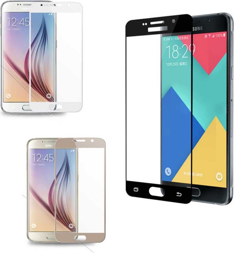 Panzer Schutzfolie für Samsung Galaxy J7 (J700) 2015 / Display-Schutzglas 9H SINTECH Premium , Farbe:Weiss