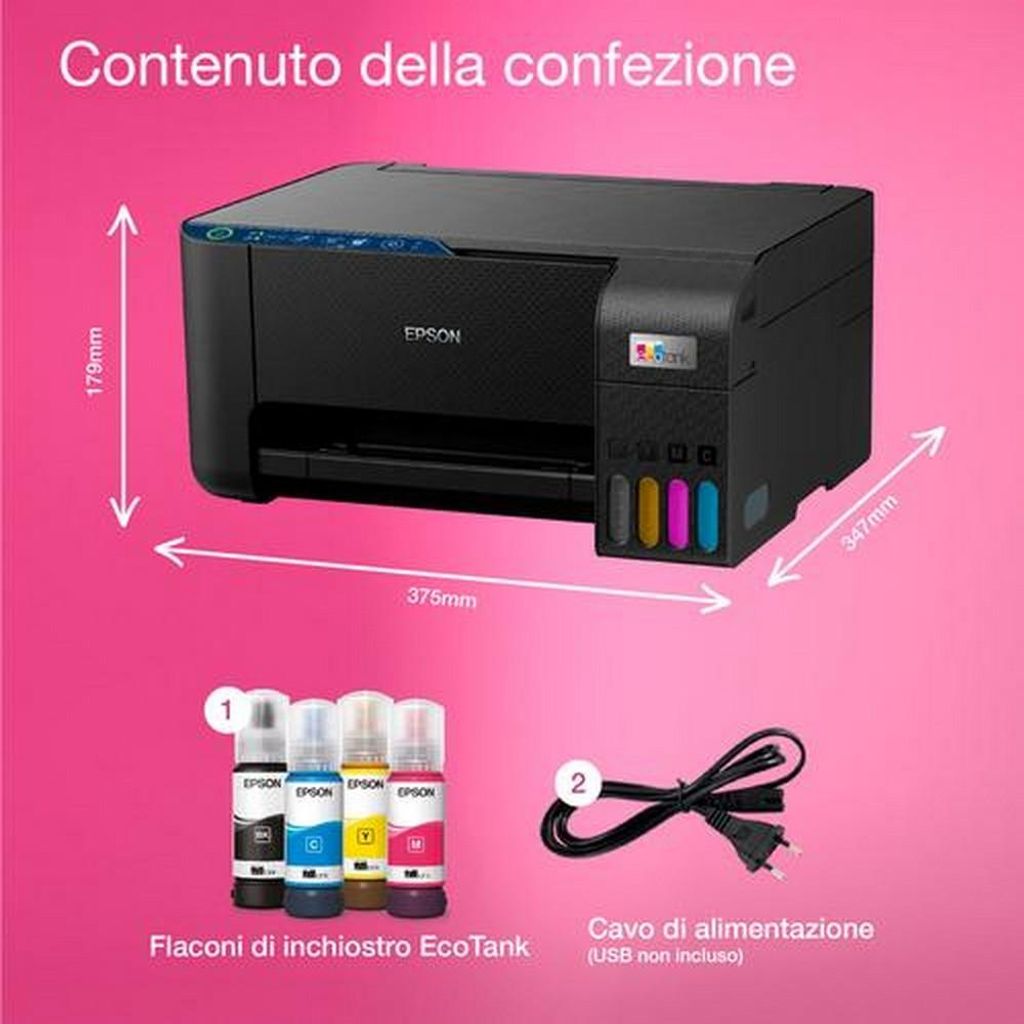 Epson EcoTank ET-2861, Atramentowa, Drukowanie w kolorze, Zdjęcie produktu 