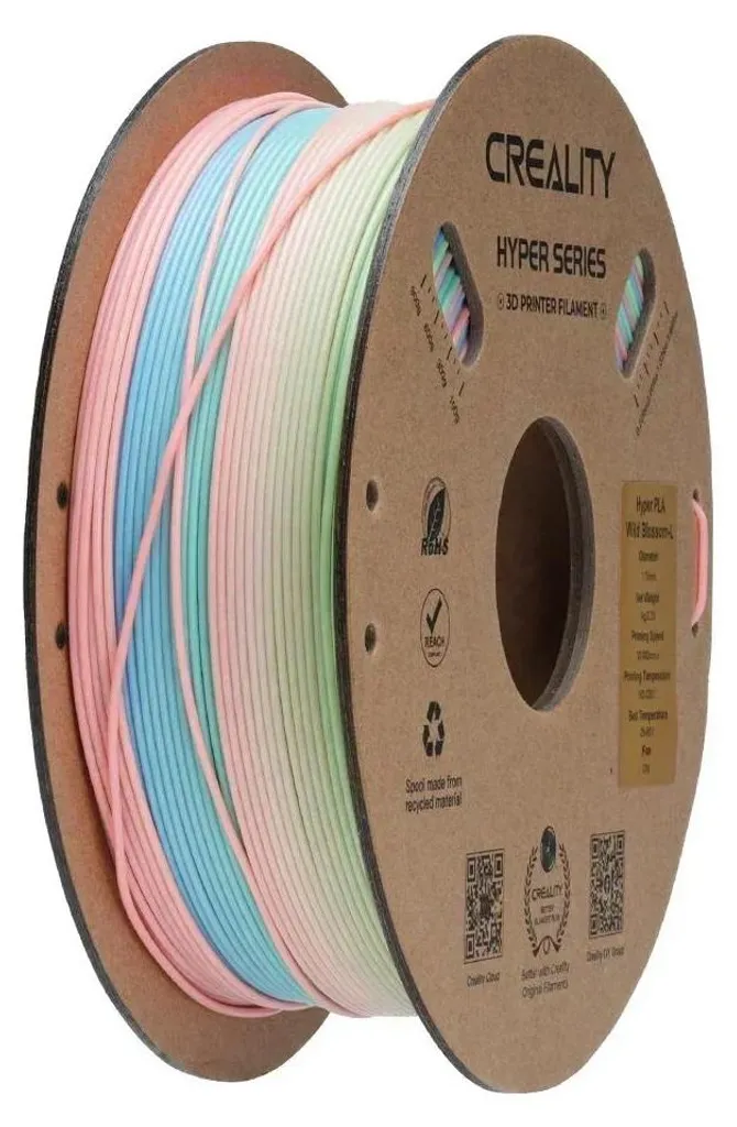 Filament 3D Haute Vitesse Arc-en-Ciel Fleurs Sauvages PLA 1.75mm 1kg