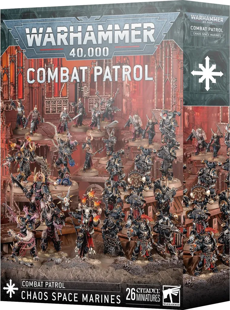 Pack Patrouille de combat Chaos Space Marines - Prêt à jouer 40k