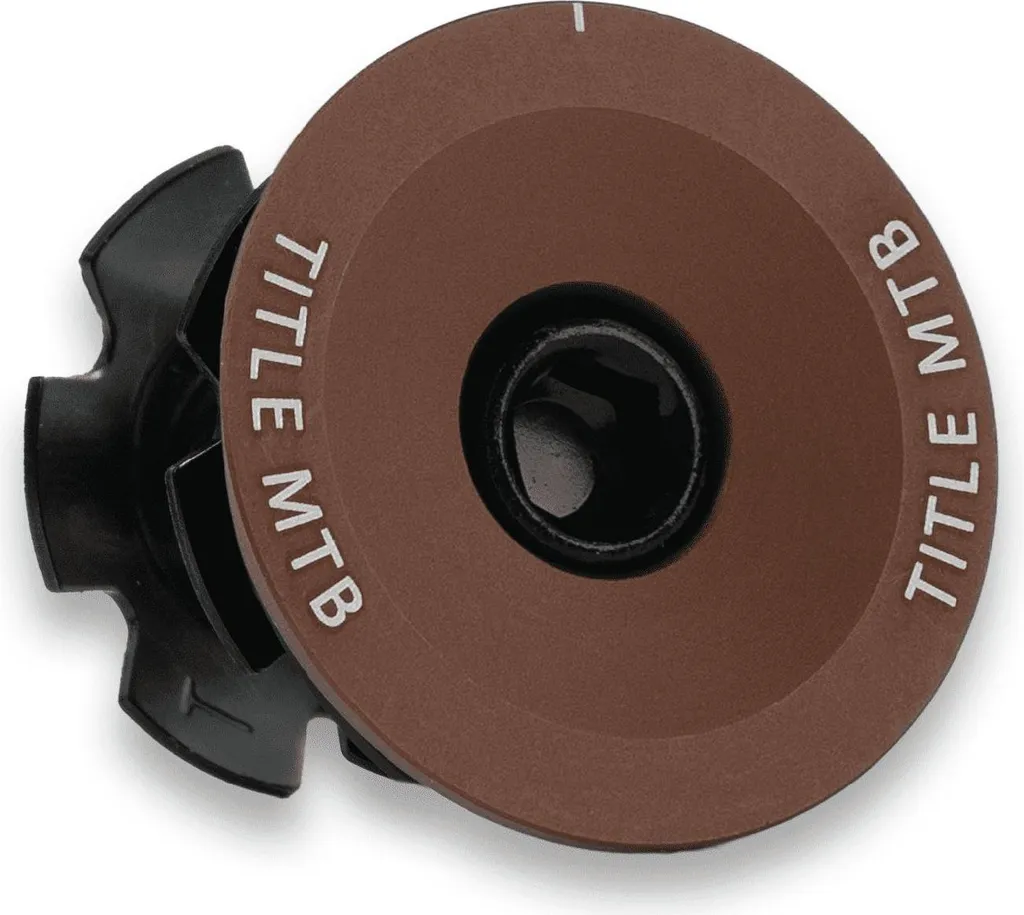 Capuchon de fourche bronze en aluminium CNC avec vis de compression M6