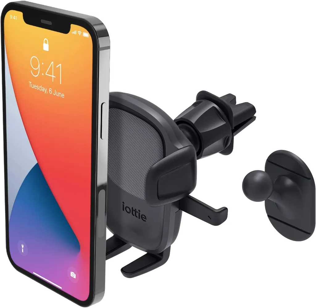 Support Smartphone Voiture pour Grille d'Aération avec Fixation Rapide - 18