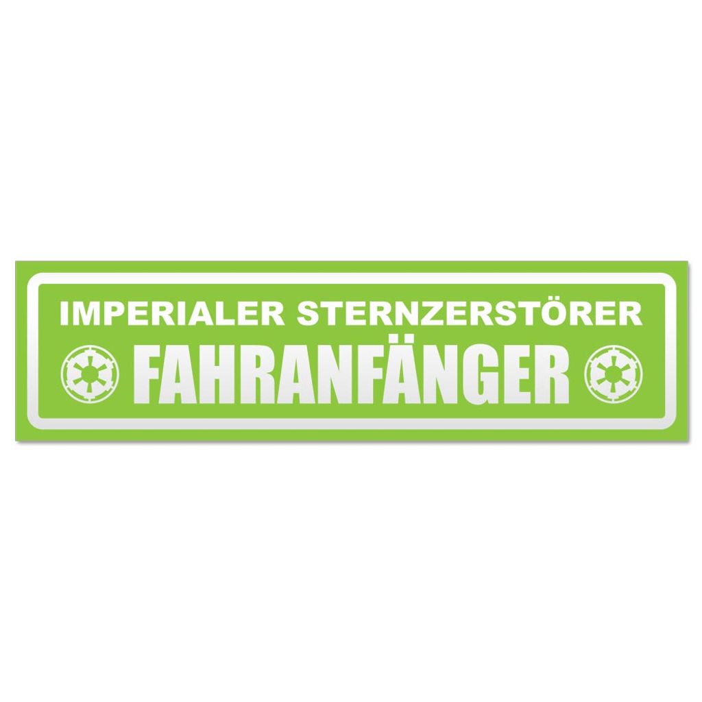 Fahranfänger Imperium invertiert Magnetschild Schild magnetisch