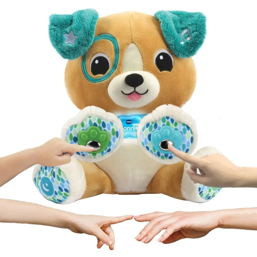 Jouet souple VTech Magic Paw Puppy - Calme les pleurs et éveille bébé