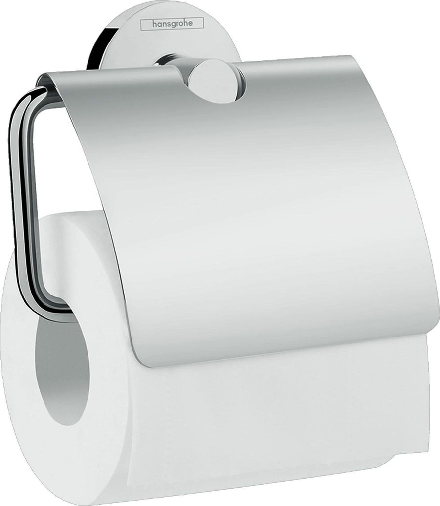 hansgrohe Logis UNIVERSAL Toilettenpapierhalter, mit Deckel, chrom, 41723000