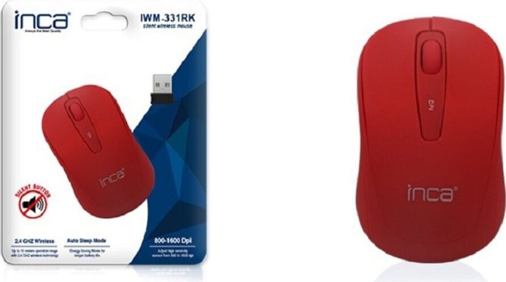 INCA Maus IWM-331RK   1600 DPI,Wireless,Nano-USB,SL,RT  10 Produktbild 