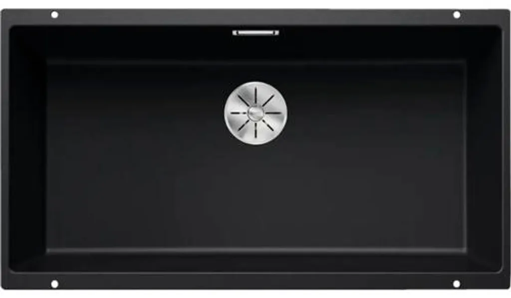 Évier Anti-Calcaire Blanco Subline 800 Noir Silgranit Grand Volume