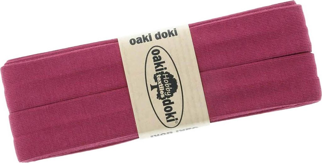 Schrägband Jersey 3m Breite 20mm Oaki Doki Tricot de Luxe Einfassband elastisch