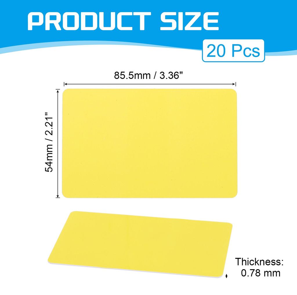 Leere PVC-Karten, 20er-Pack Inkjet-Plastik-ID-Karte CR80 30 MIL Wei?e bedruckbare Visitenkarten, wasserdichter beidseitiger Druck fš¹r Foto-ID-Ba...