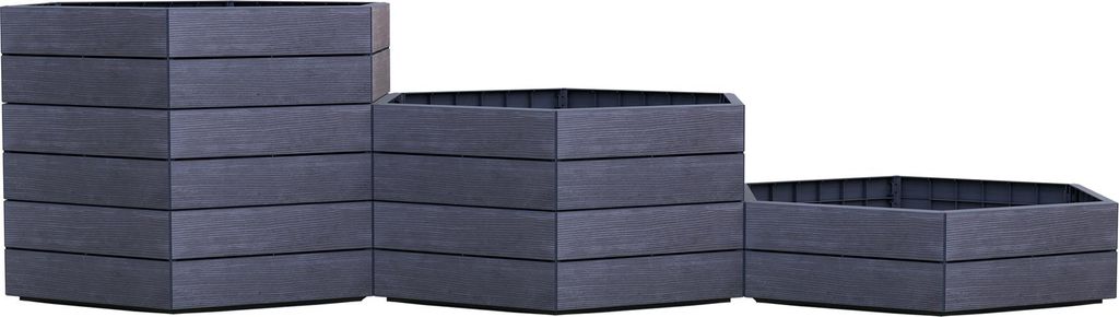 Garantia Ergo Vario 1 Hochbeet Farbe wood, Größe 190x190 cm, Hähe 75 cm