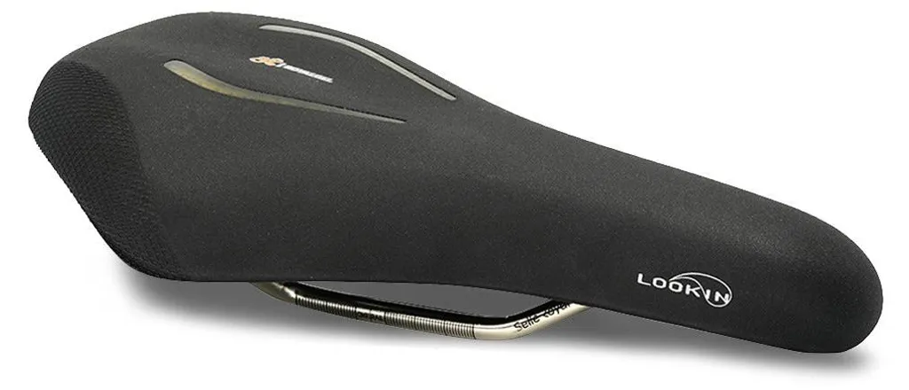Selle de vélo de route Lookin Evo Athletic Selle Royal confort gel noir