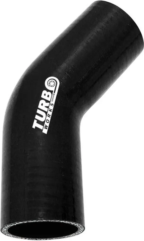 Raccord Coude 45° Silicone 84 mm Noir pour Intercooler et Admission Turbo