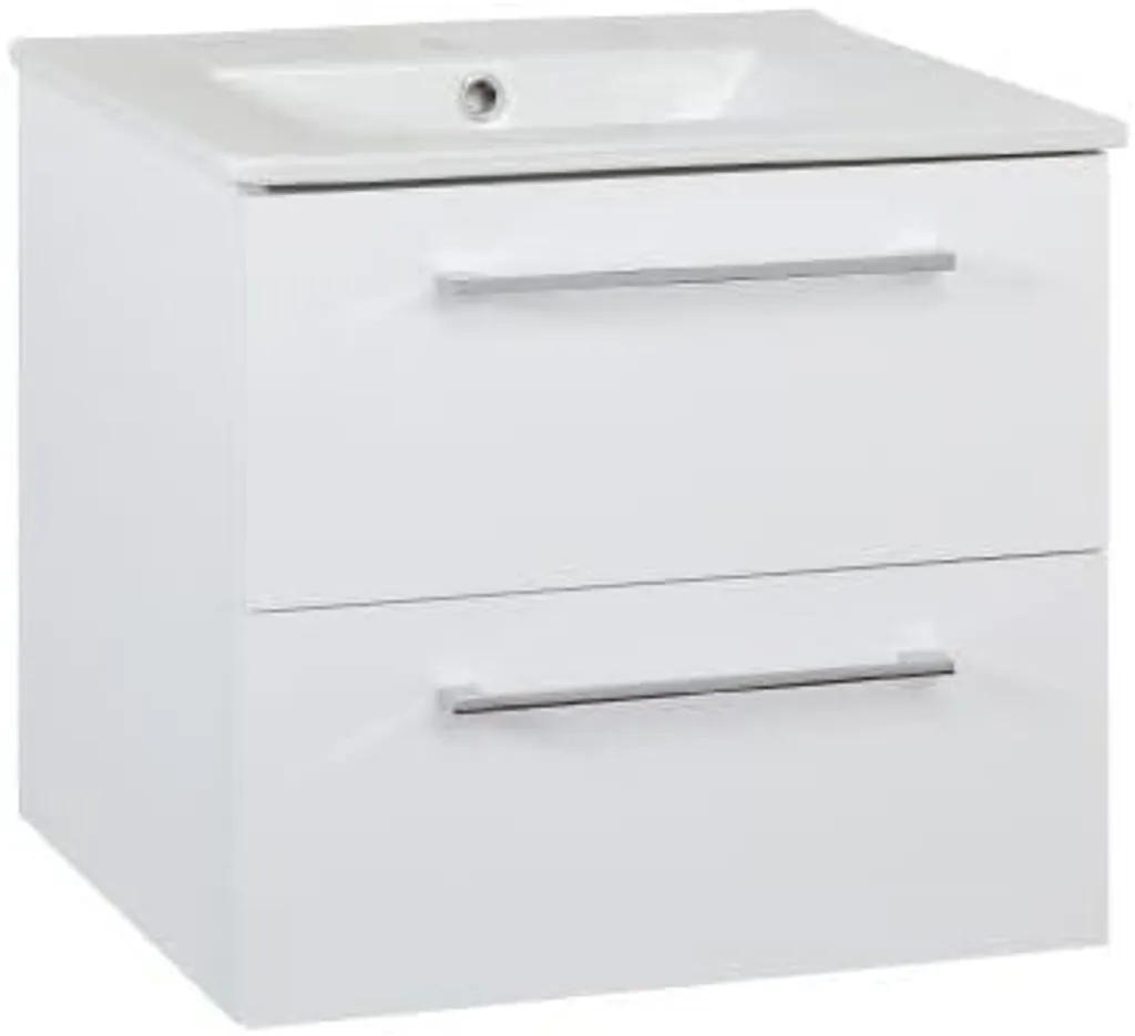 Optimiser une petite salle de bain : meuble 61cm blanc et vasque robuste