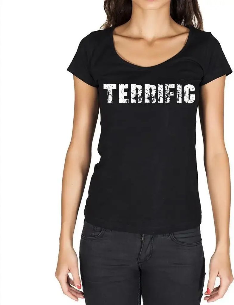 Damen Grafik T-Shirt Hervorragend – Terrific – Öko-Verantwortlich Vintage Jahrgang Kurzarm Lustige Druck Geburtstag Geschenk Frau