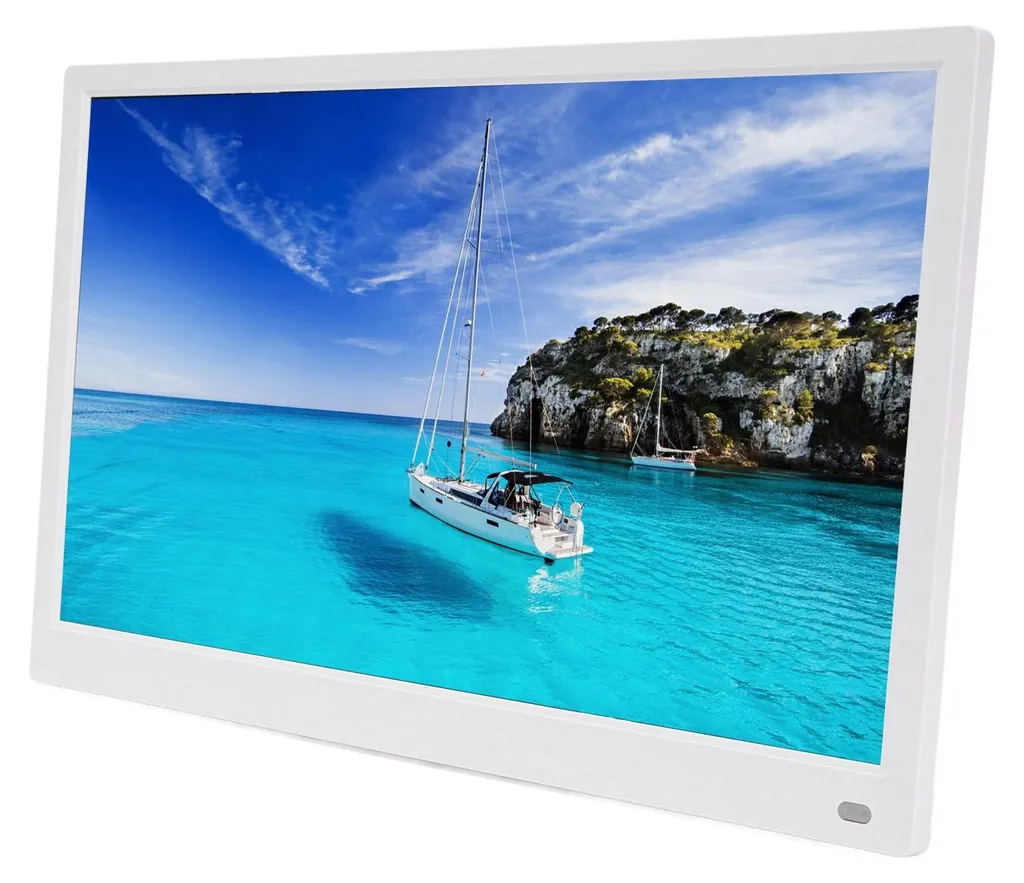 Écran photo numérique 15" grand format avec lecteur vidéo et audio