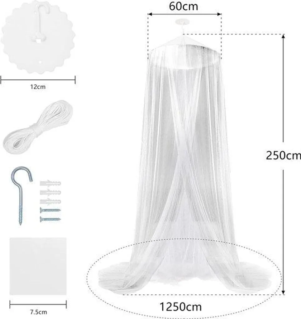 Moustiquaire lit simple à maille fine pour le camping et le voyage