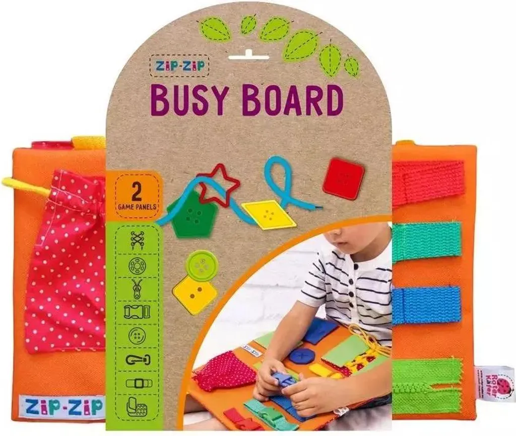 Busy Board 2 terrains de jeu pour stimuler la motricité et l'éveil