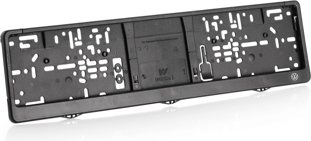 Original Volkswagen Kennzeichenhalter Schwarz Produktbild 