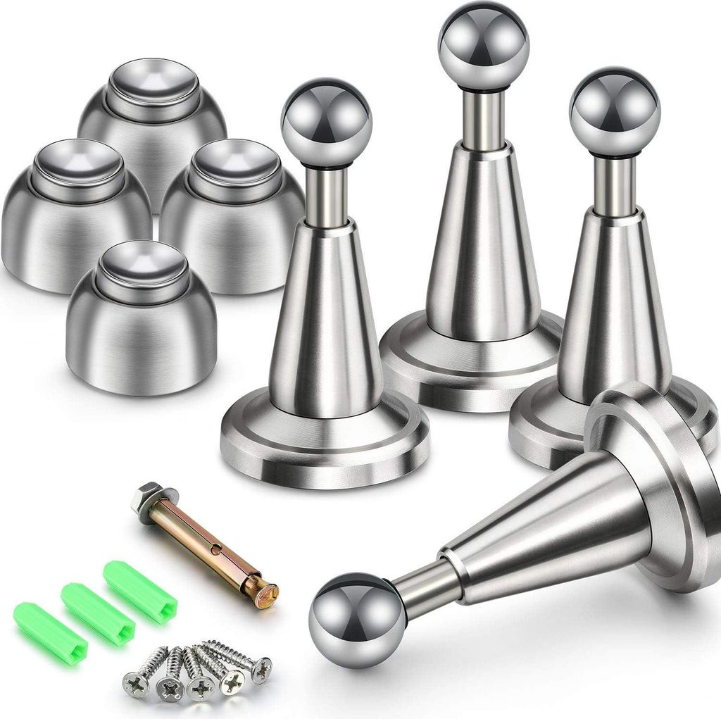 Soft-Catch Magnetischer Türhalter Magnetische Türstopper Edelstahl Wandmontage Türstopper (1 Stück)