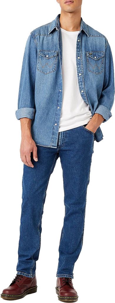 Wrangler – pánska džínsová košeľa z recyklovanej bavlny