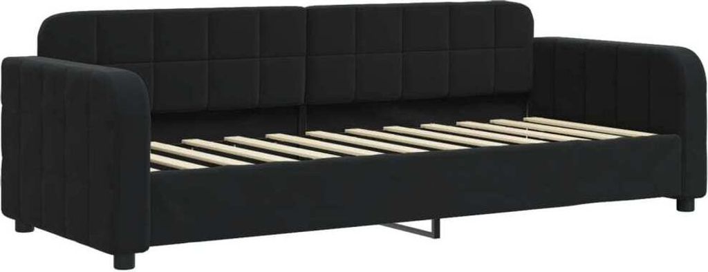 Tagesbett Schwarz 80x200 cm Samt
