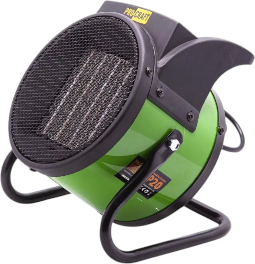 Procraft FP20 Termoventilatore Elettrico 2kW | Riscaldatore Portatile 3 Livelli