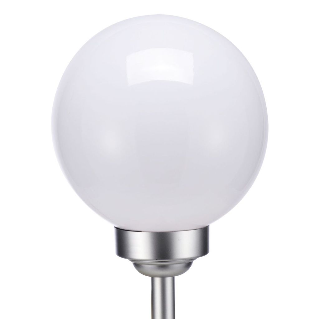 Hi Solarlampe LED Ø20cm weiß Kugel mit Erdspieß, Produktbild 