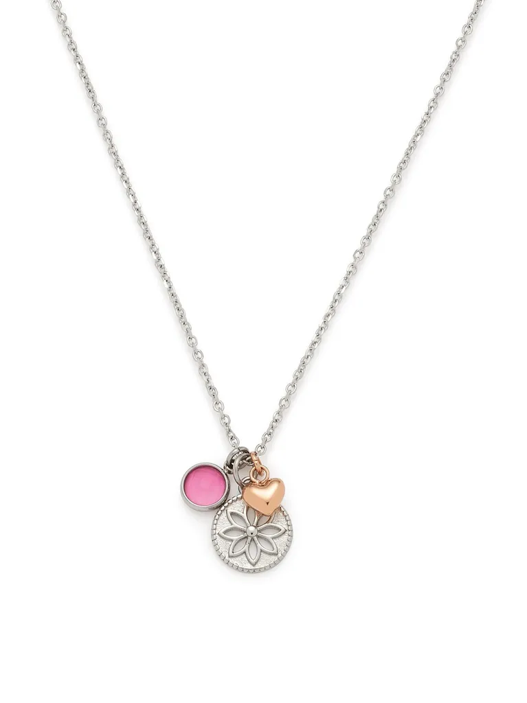 Collier Femme Florido CIAO - Bijou Chic à Motif Floral et Médaille