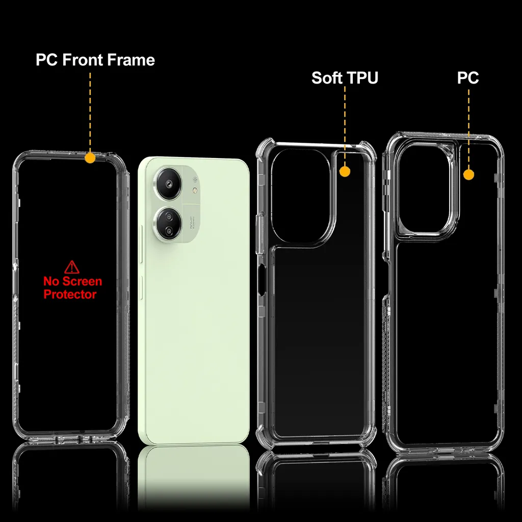 Custodia trasparente per Xiaomi Redmi 12 12c Note 12s 12 Pro 12r 12t