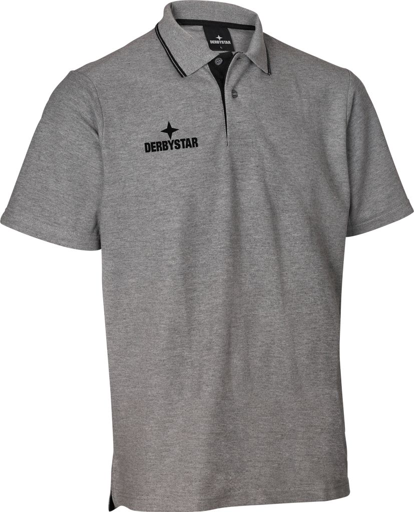 DERBYSTAR Poloshirt Ultimo v23, Gr.XL, grau