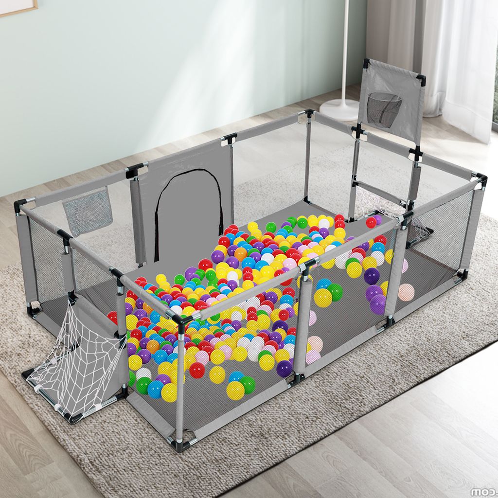 180x122CM Große Baby Laufstall Produktbild 