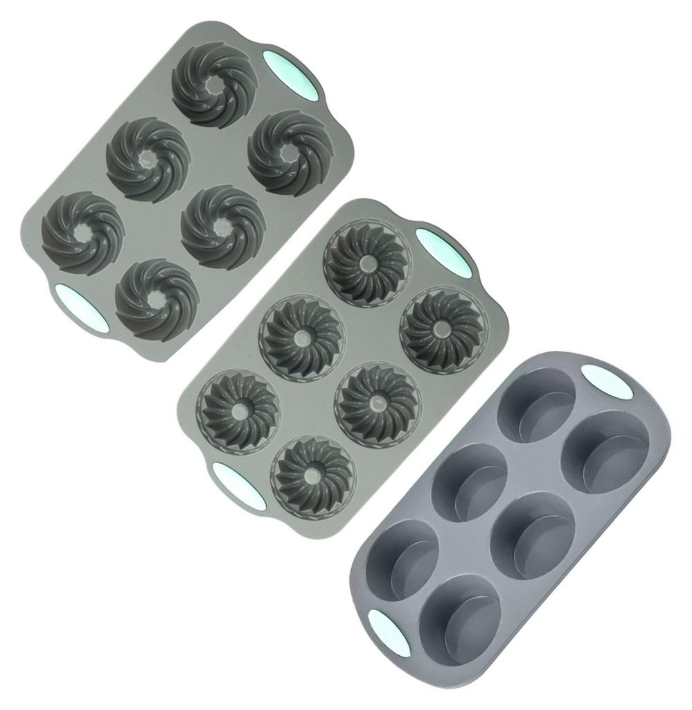 Silikonform für Weihnachtskränze, hitzebeständige Backform für Kuchen, Seife, Eiswürfel, lebensmittelecht, leicht zu lösende Cupcake-Form