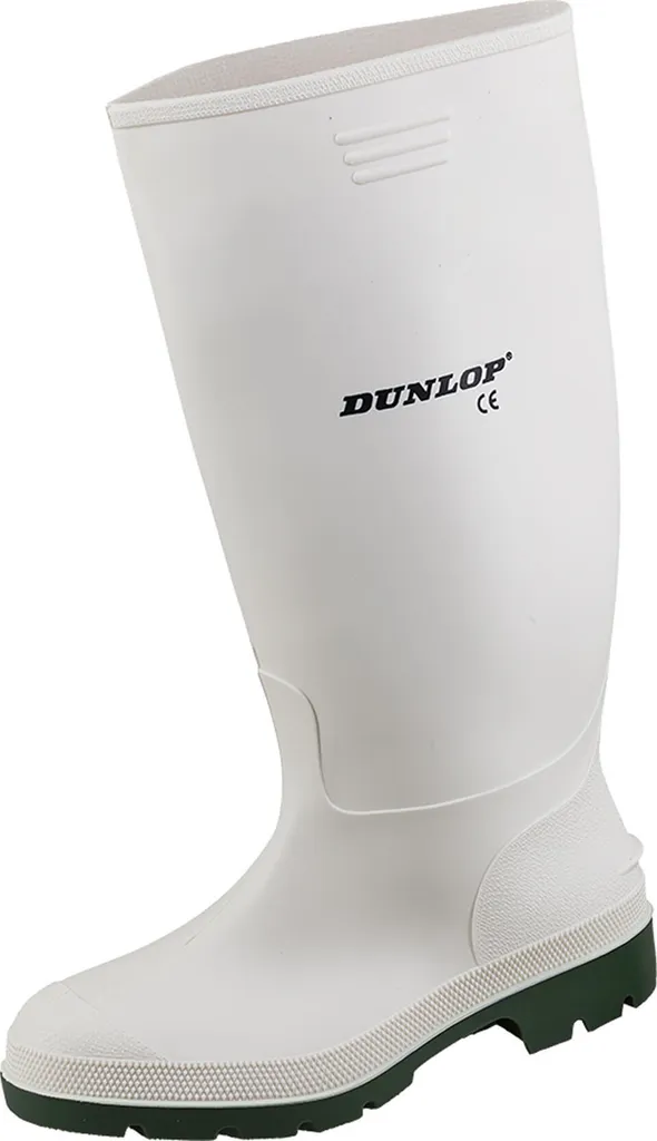 Bottes de Pluie Blanches Dunlop Pricemastor T35 Imperméables en PVC
