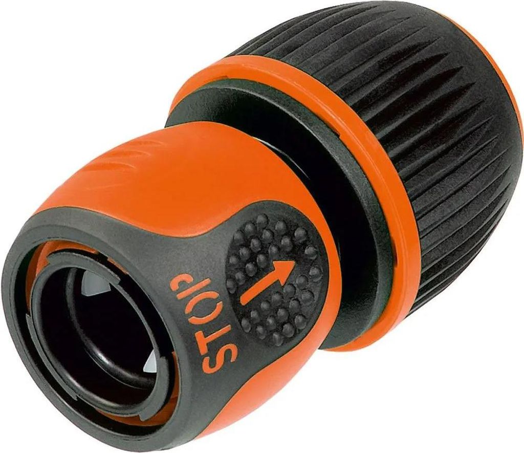 Stocker Waterstop Deluxe 1/2 ́ ́ 5/8 ́ ́ 3/4 ́ ́ Schlauchverbinder Orange Orange One Size