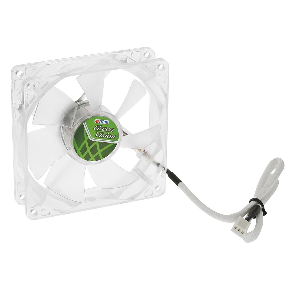 Titan TFD-9225GT12Z/V2(RB) Lüfter 92x92x25mm Green Vision Produktbild 