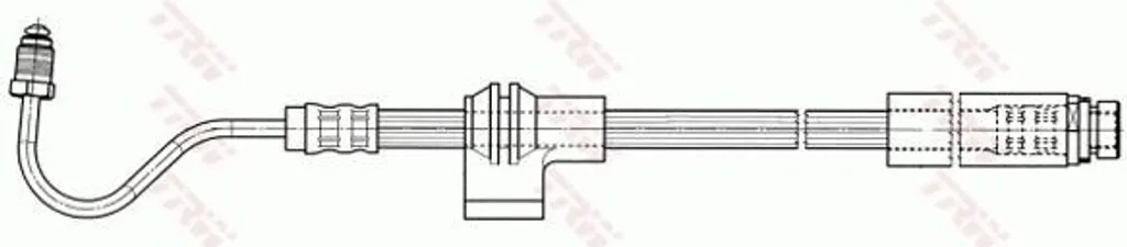 Flexible de frein TRW PHD562 compatible OE 1333957 pour Ford Fiesta V