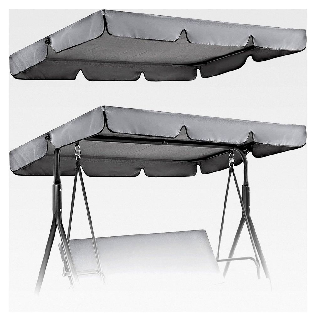 Dachbezug für Hollywoodschaukel, 195 x 125 cm, Universal Outdoor Sonnendach, wasserabweisendes Ersatzdach