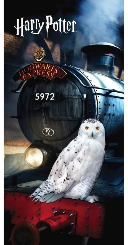 Harry Potter Hogwarts Express Edvige Telo da doccia Telo da Immagine del prodotto 
