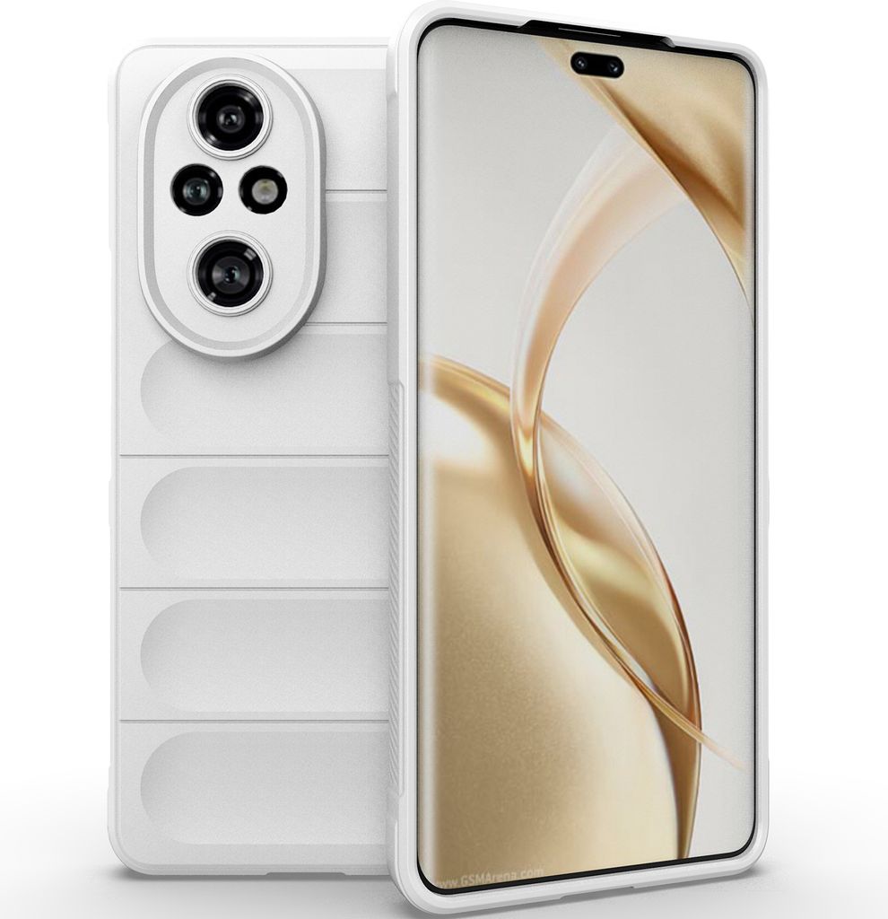 Handyhülle für Honor 200 Pro Weich TPU Silikon Stossfest Anti-rutsch Hülle Weiß