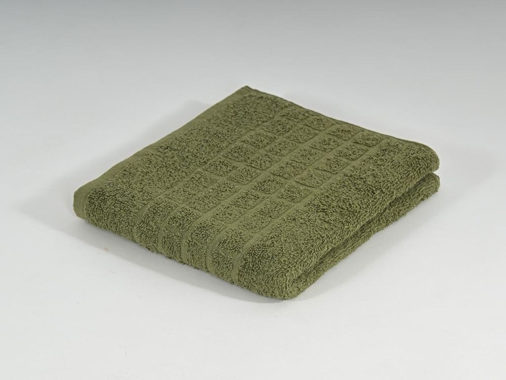 Ręcznik SOFT 50 x 100 cm oliwkowo-zielony, 100% bawełna Zdjęcie produktu 