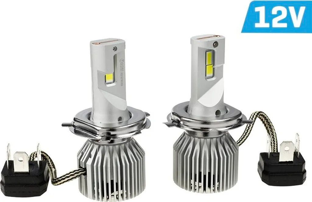 VISION Lampadine LED H4 H19 12V 60W 7200LM 6000K Kit Auto CANBUS