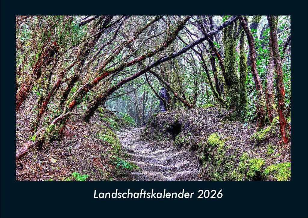 Landschaftskalender 2026 Fotokalender - Querformat DIN A4, Monatskalender mit Bild-Motiven aus Fauna und Flora, Natur, Blumen und Pflanzen