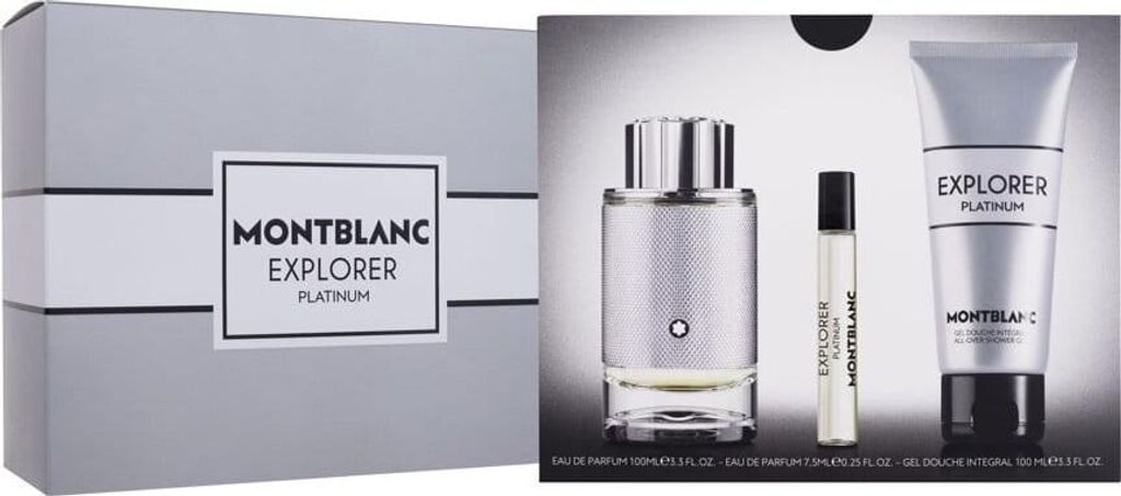 Montblanc Explorer Platinum Eau de Parfum 100ml + Duschgel 100ml + Eau de Parfum 7.5ml