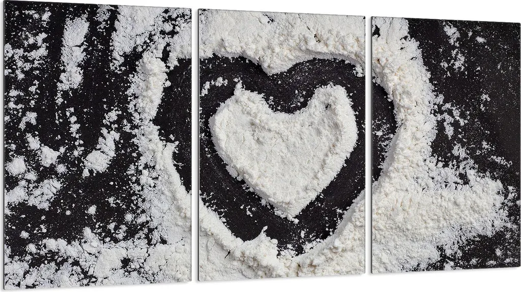 Set 3 Copriforno Vetroceramica 30x52 Protezione Cucina Cuore Nero