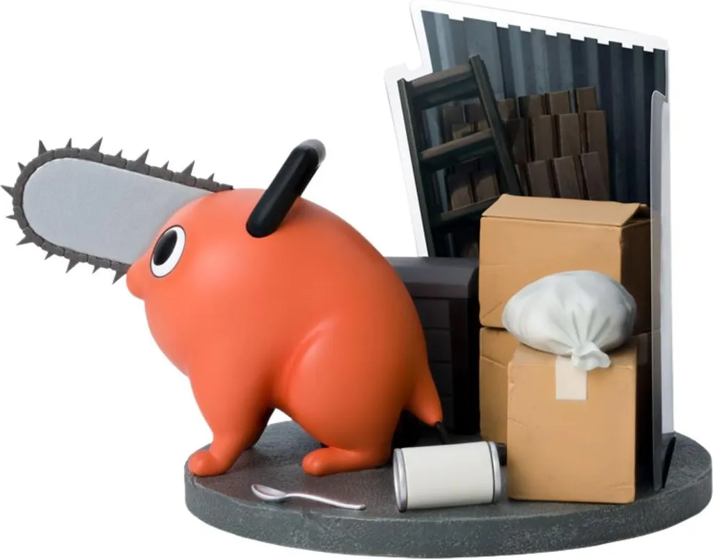 Cadeau Manga Figurine Pochita Chainsaw Man - Idée Déco Bureau et Geek