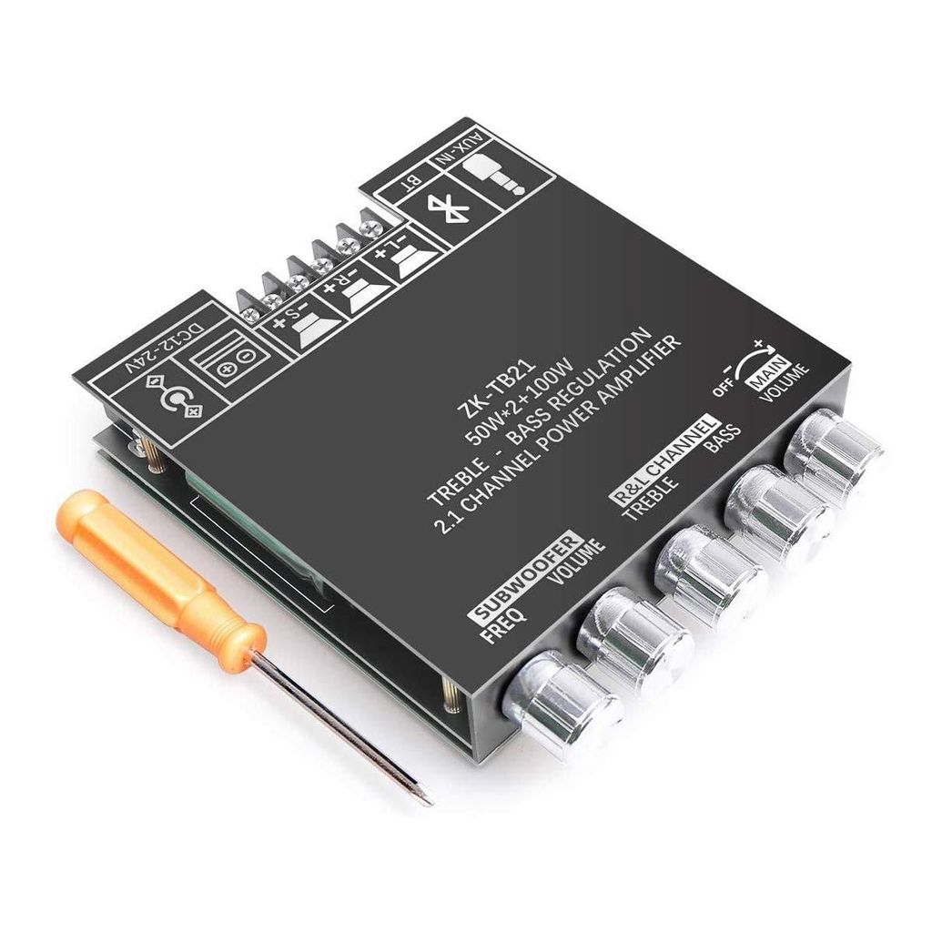 2X50W + 100W Bluetooth 2.1 Audio TPA3116D2 Leistung Verstärker Tafel Modul Hifi Stereo Mini Amp Platine DC 12-24V Bluetooth-und AUX-Eingänge