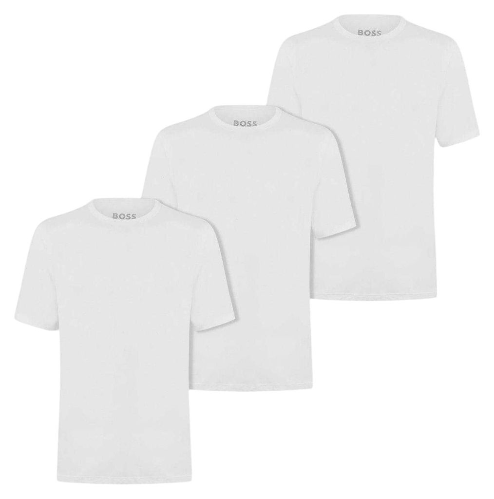 Boss - T-Shirt für Herren, Regulär, kurzärmlig (3er-Pack) GT27599 (XL) (Weiß)