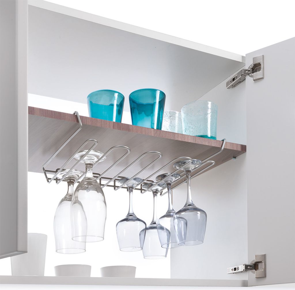 METALTEX MyChristal Weinglashalter Polytherm 38 x 26 x 7 cm / Gläserhalter / Raumsparer