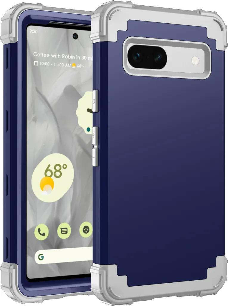 Custodia Google Pixel 7A Blu Hybrid 3in1 - Protezione Antiurto PC TPU