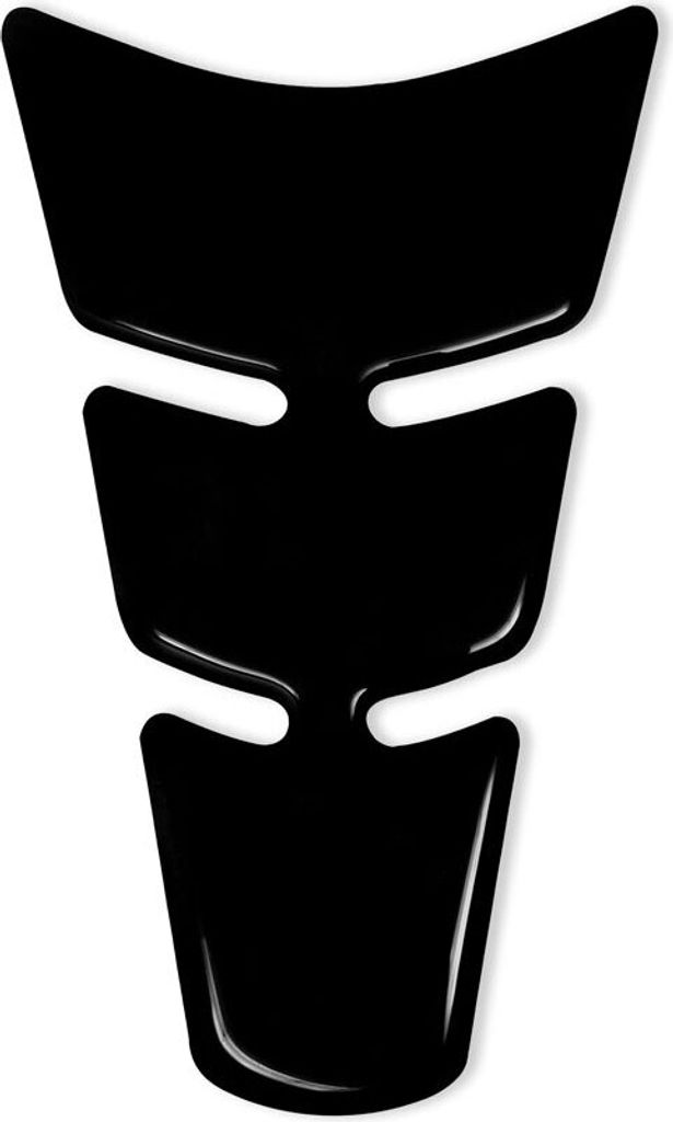 Tank Pad 3D Aufkleber für Motorrad Slim Mini Schwarz Glitter